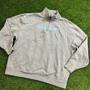 Jansport “Wisconsin” 1/4 Zip sweatshirt